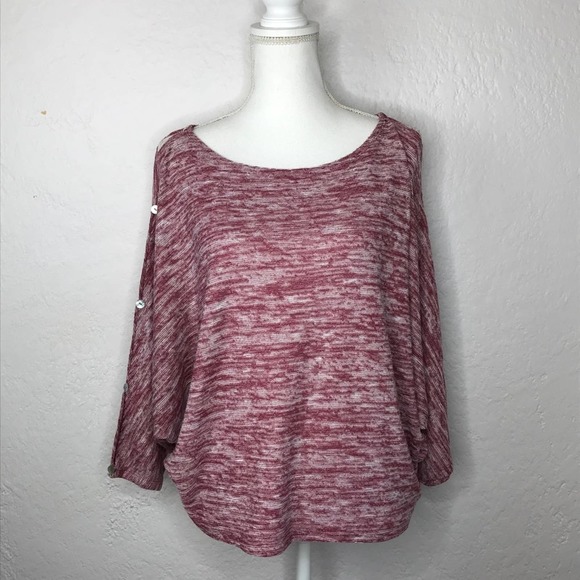 Anthropologie Sweaters - Anthropologie Postmark Women's Malu Dolmam Button Sleeve Sweater Pullover Large
